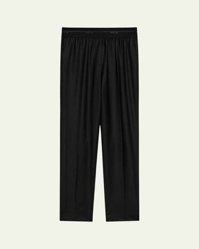 Tapered Logo Waistband Pants